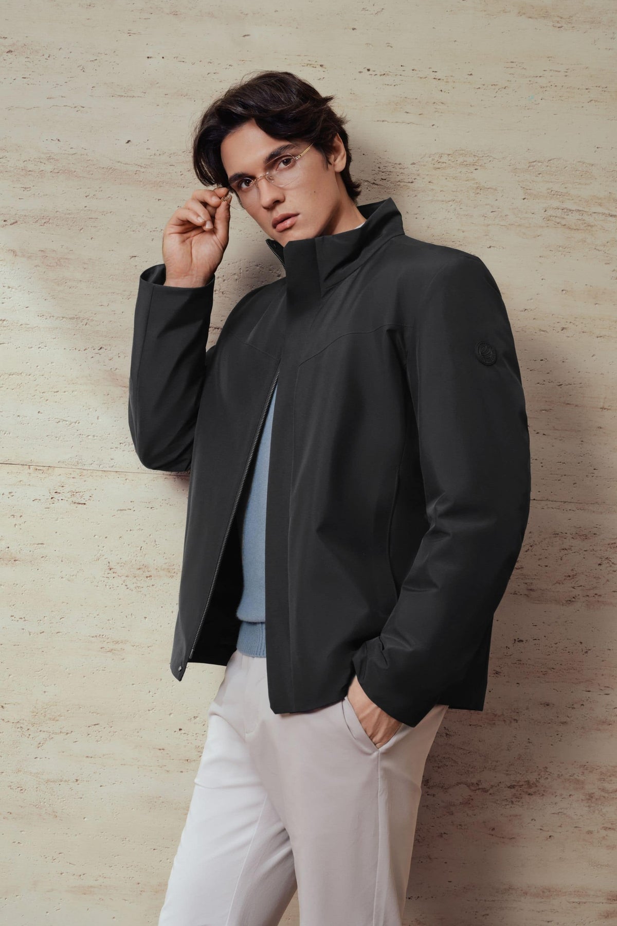 Mens Standing Collar Goose Down Jacket 151