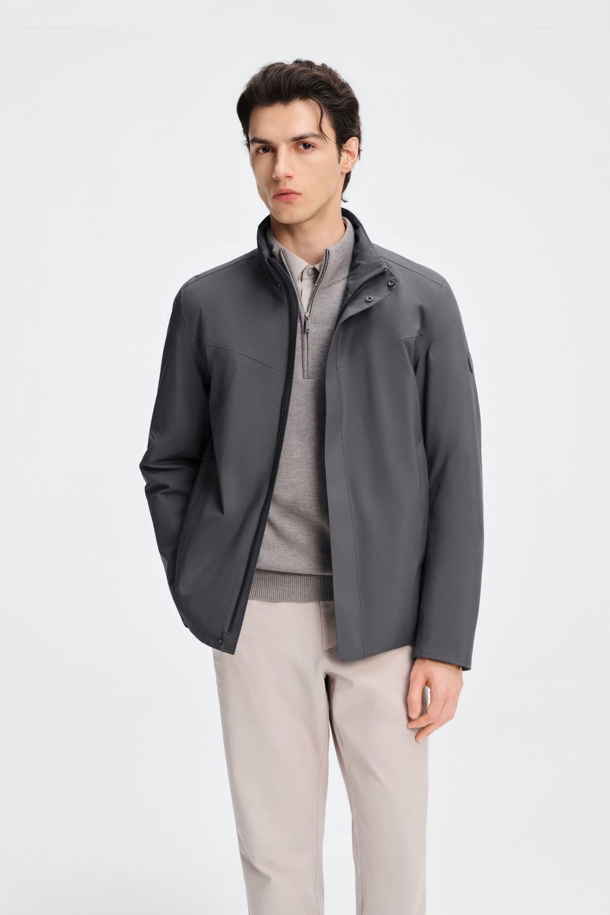 Mens Standing Collar Goose Down Jacket 151