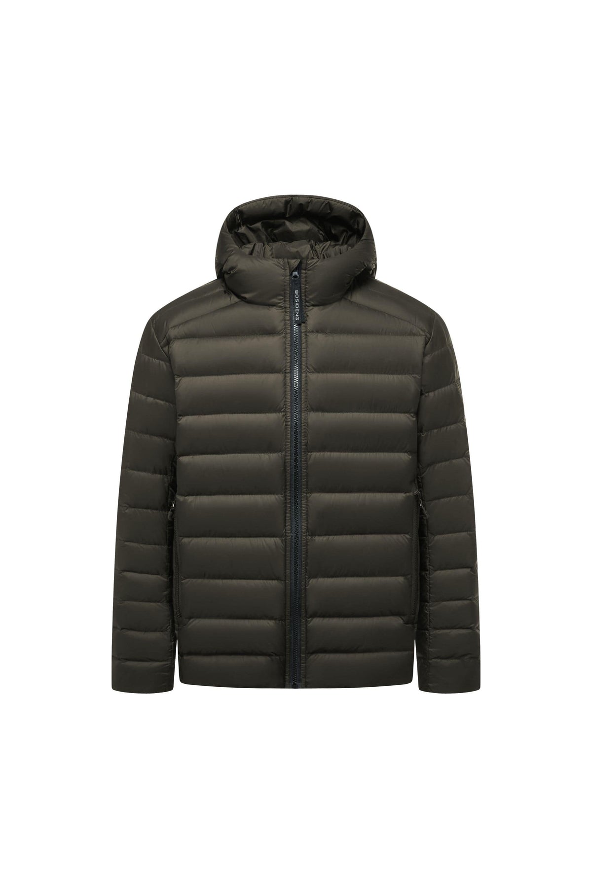 Mens Water-Repellent Goose Down Jacket W/ Hood 037M