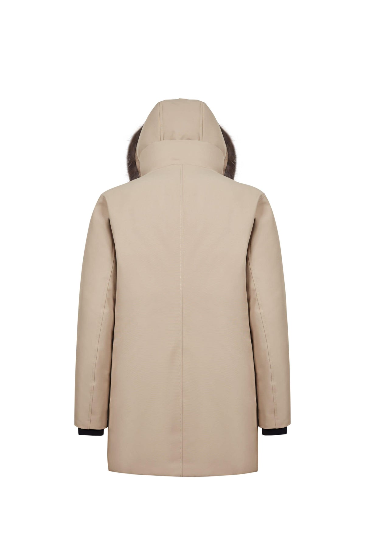 Mid-Length Hooded Goose Down Trench