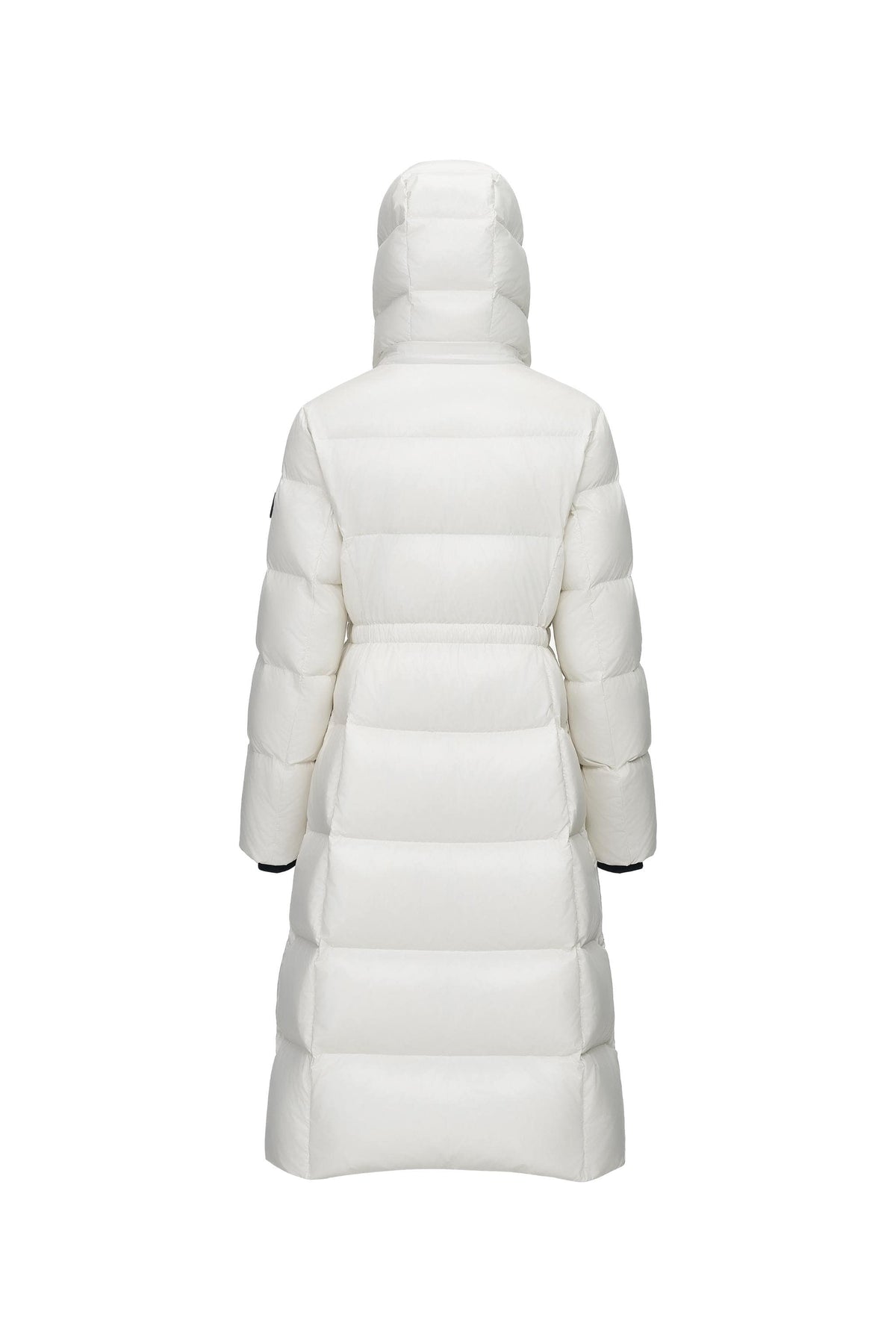 Puff Women's Full-Length Goose Down Jacket with Detachable Hood 128