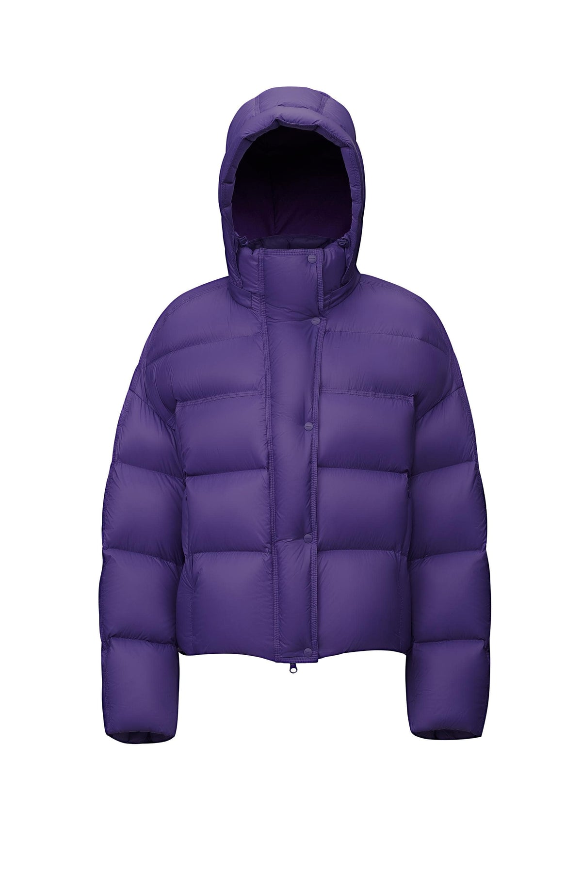 Puff Women's Short Down Jacket with Detachable Hood 102