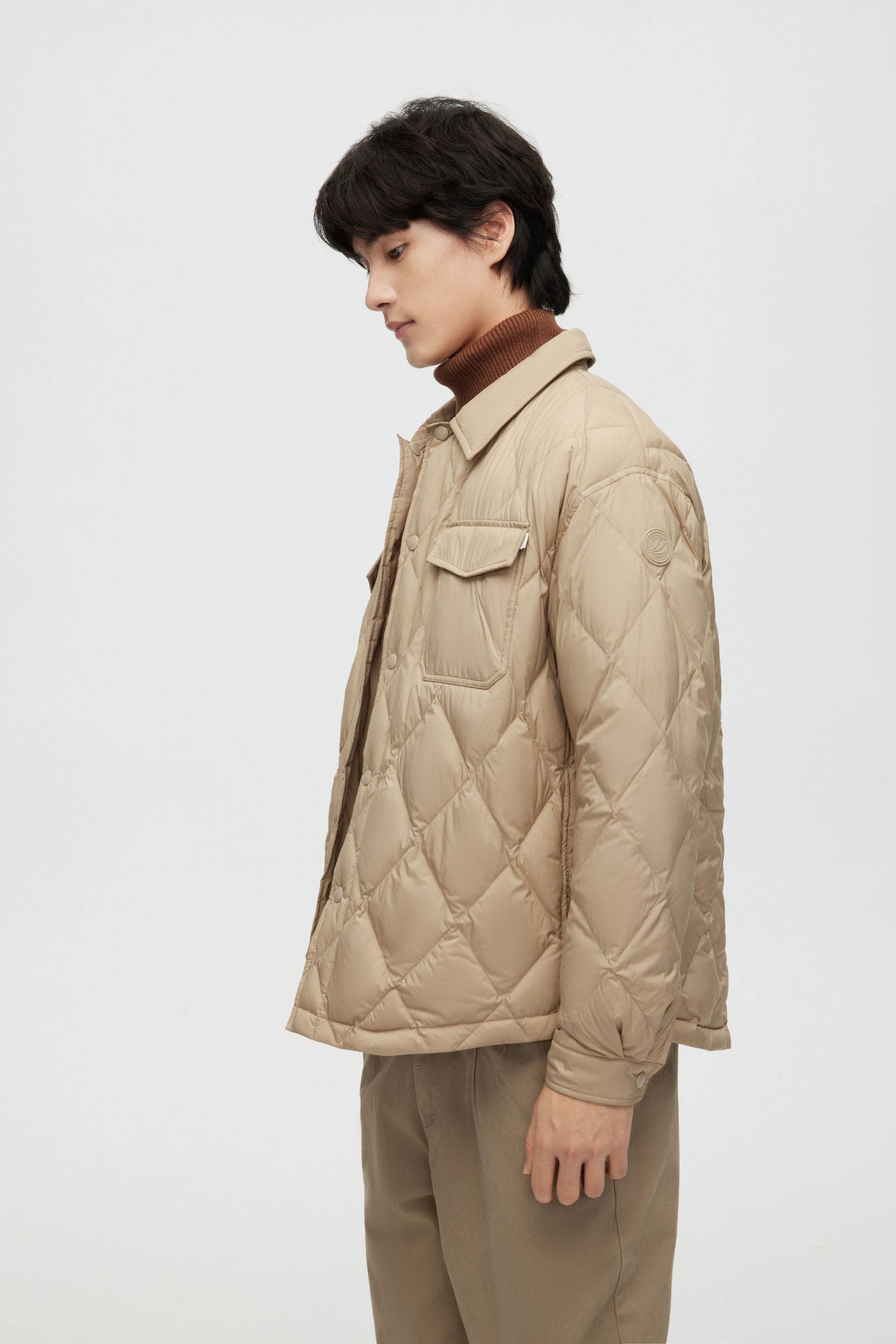 Quilted Down Shacket
