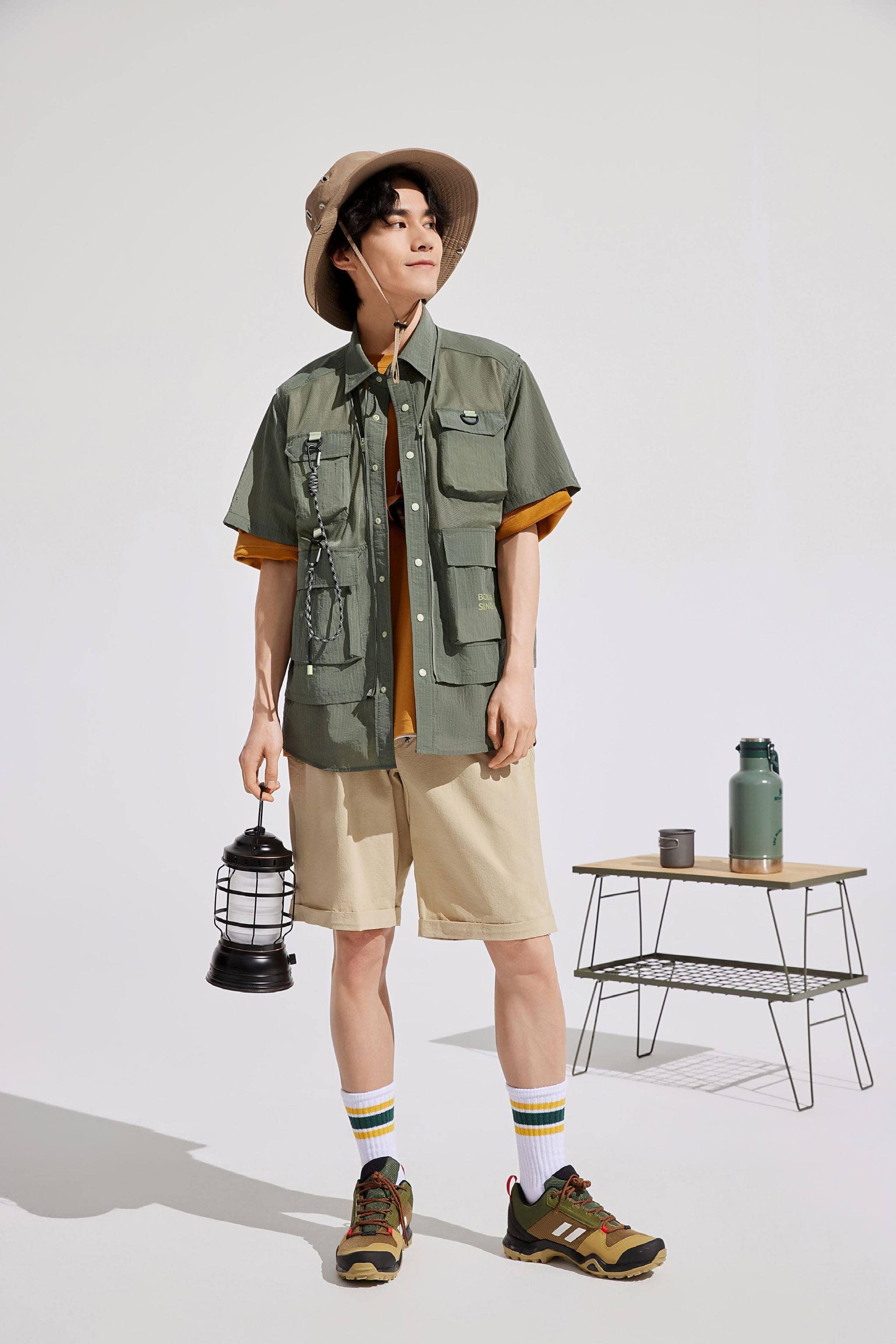 BOSIDENG SS23 4-in-1 Combat Shell Jacket XXS / Olive green