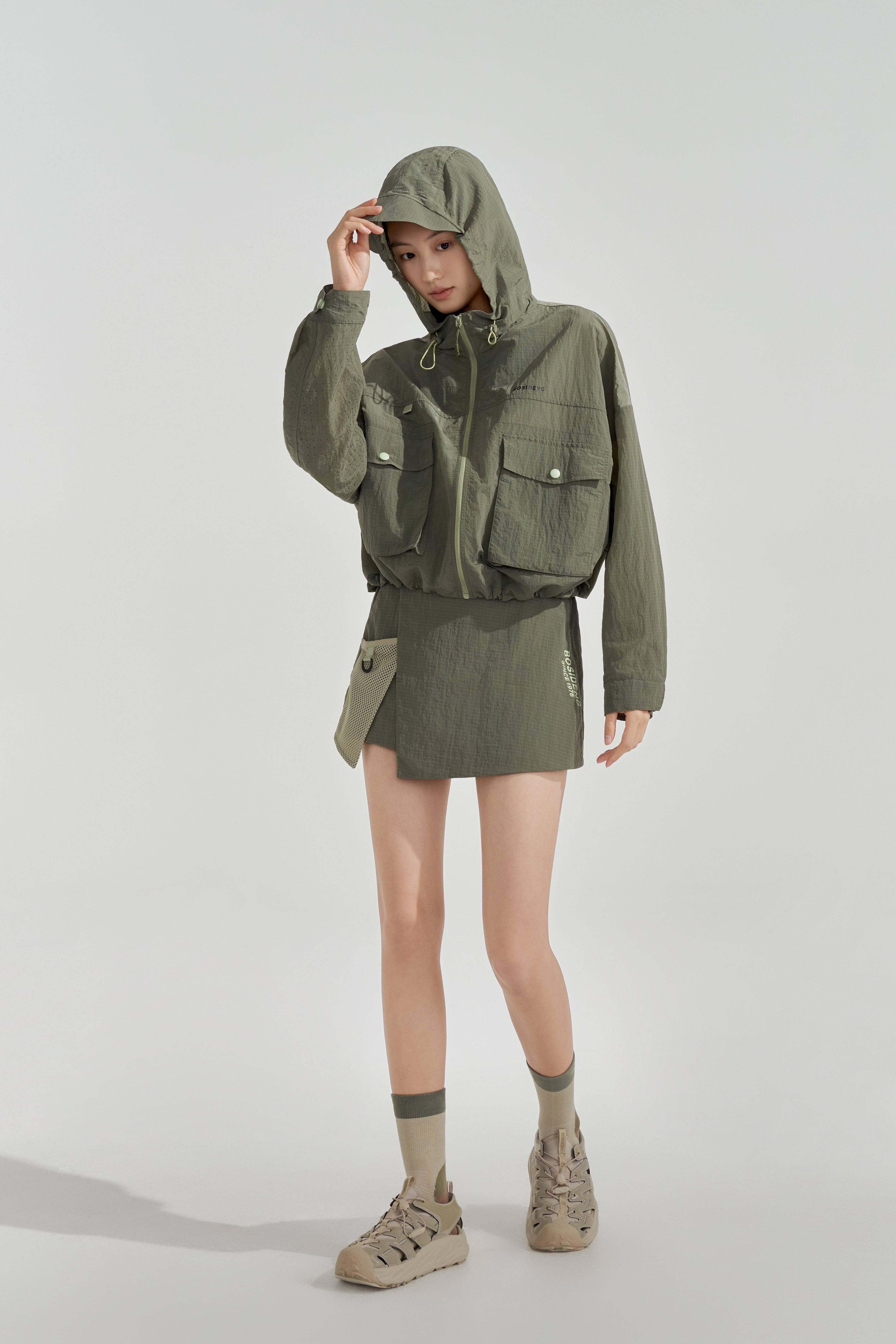 BOSIDENG SS24 Cropped Combat Summer Jacket Jacket