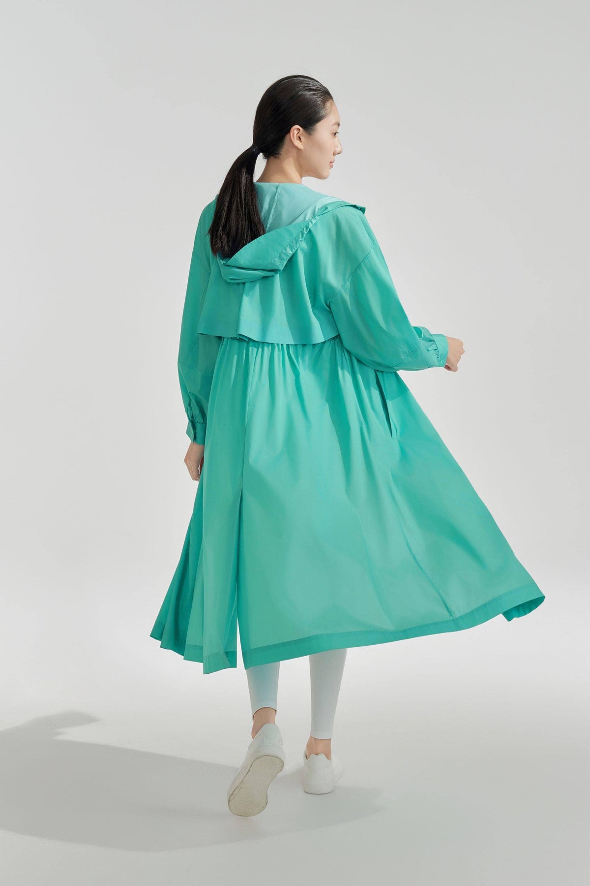 BOSIDENG SS24 Silk Blend  Summer Protection Gown with Drawstring Jacket
