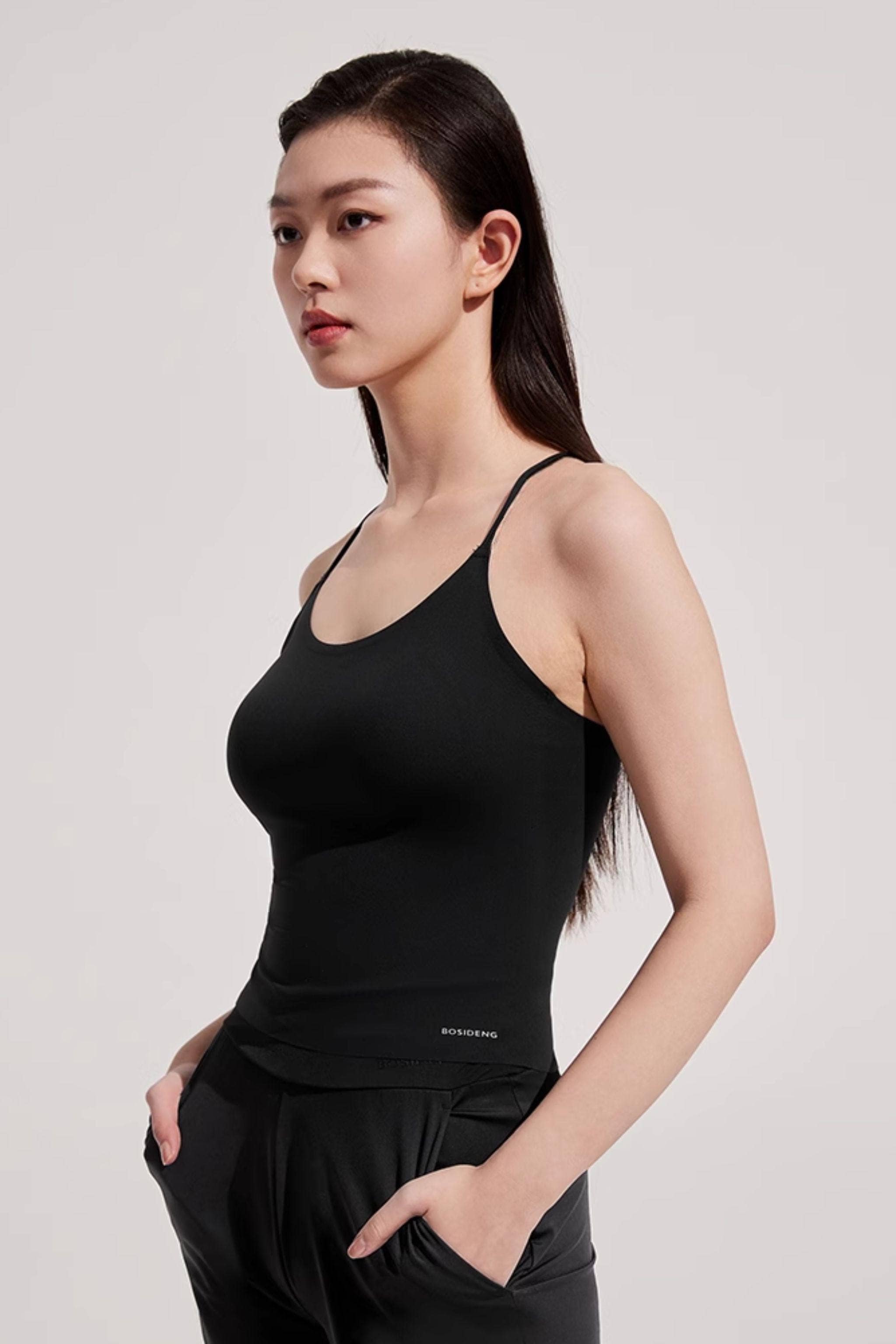 BOSIDENG SS25 Women's UPF Protection Strap Vest 5102 Top 4 / Black