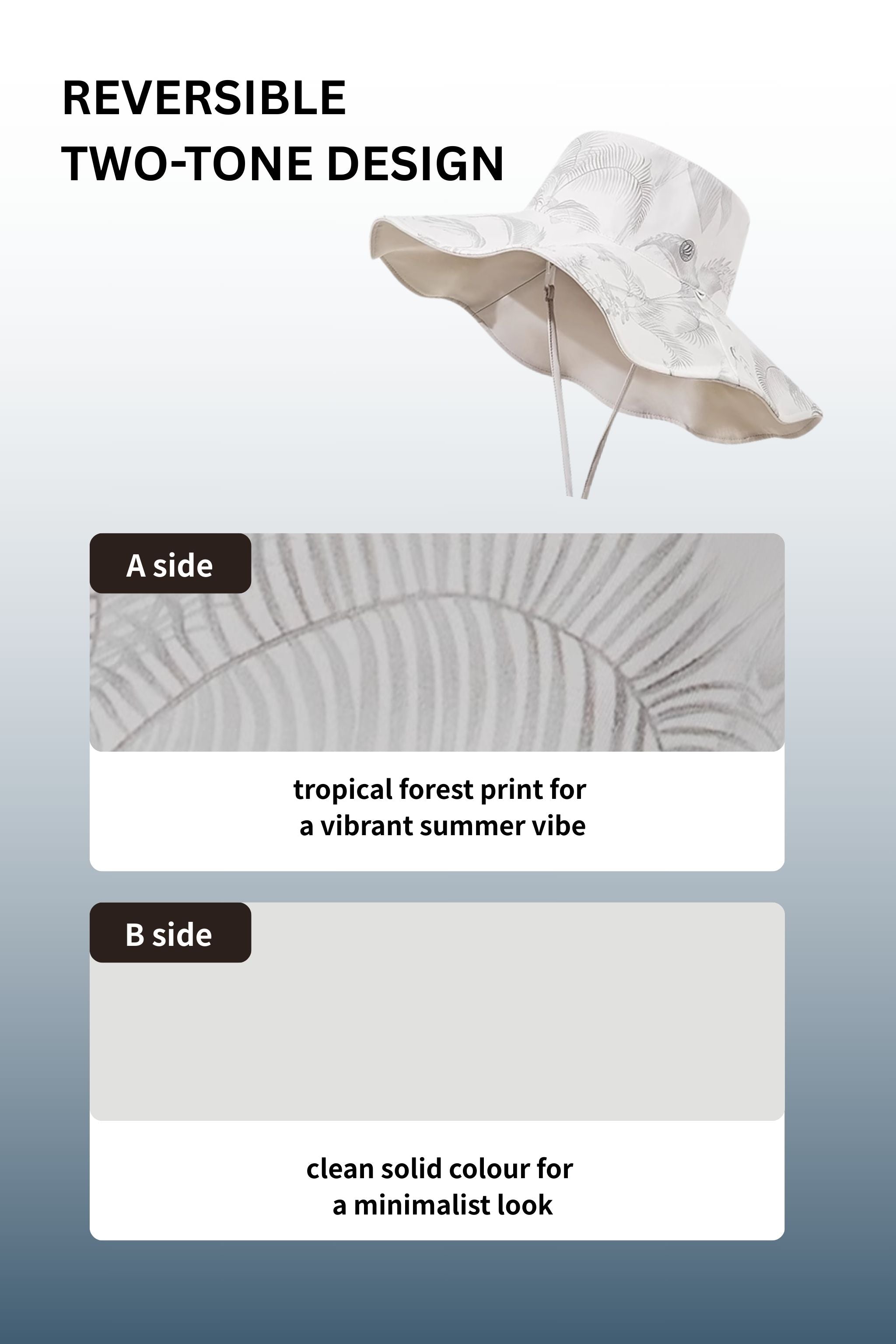 BOSIDENG SS25 Sun Protection Reversible Sun Hat