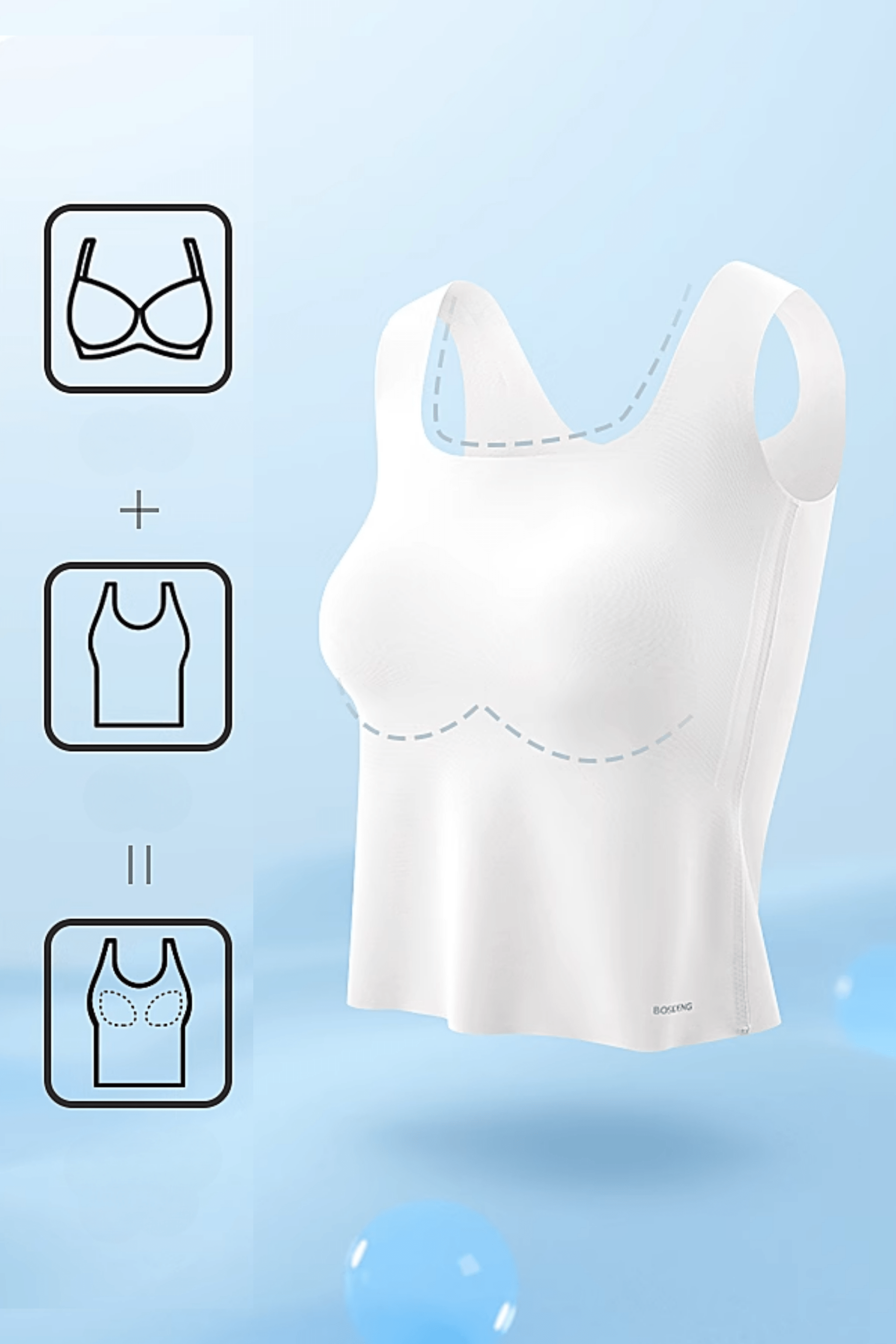 BOSIDENG SS25 Women's UPF Protection Tank Vest 5104 Top