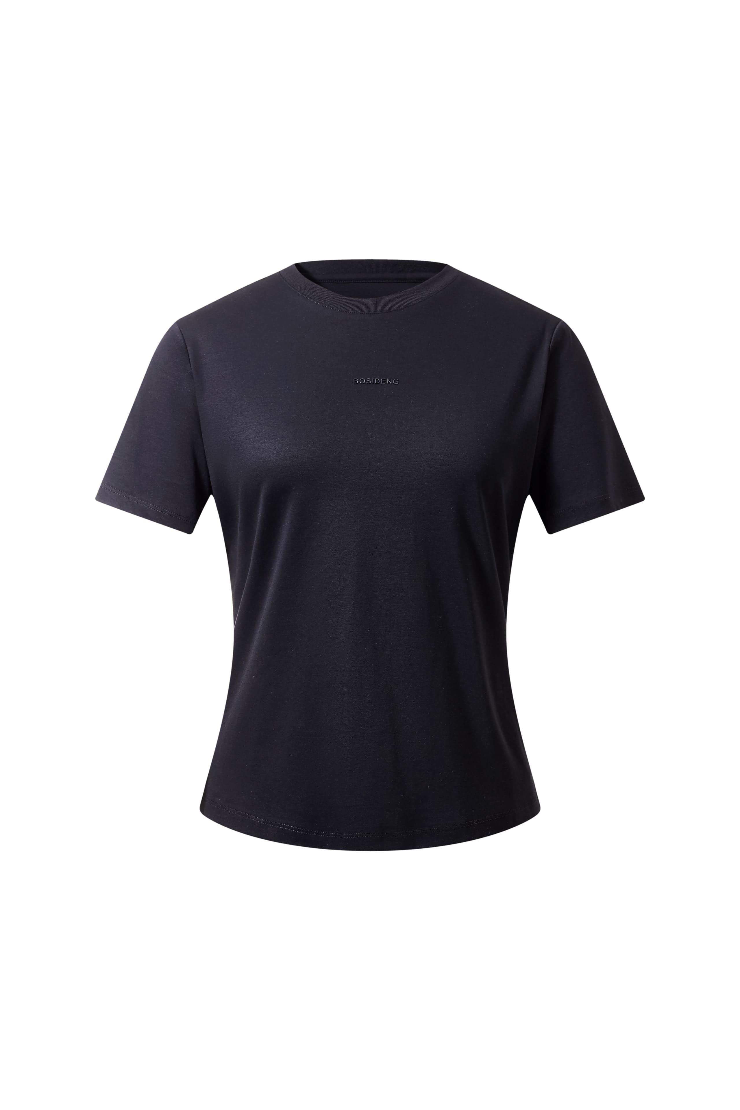 Women's Short Sleeved T-shirt 108 — T-shirt combines cooling breathability with a shape-retaining silhouette in Black, sizes 4–14
