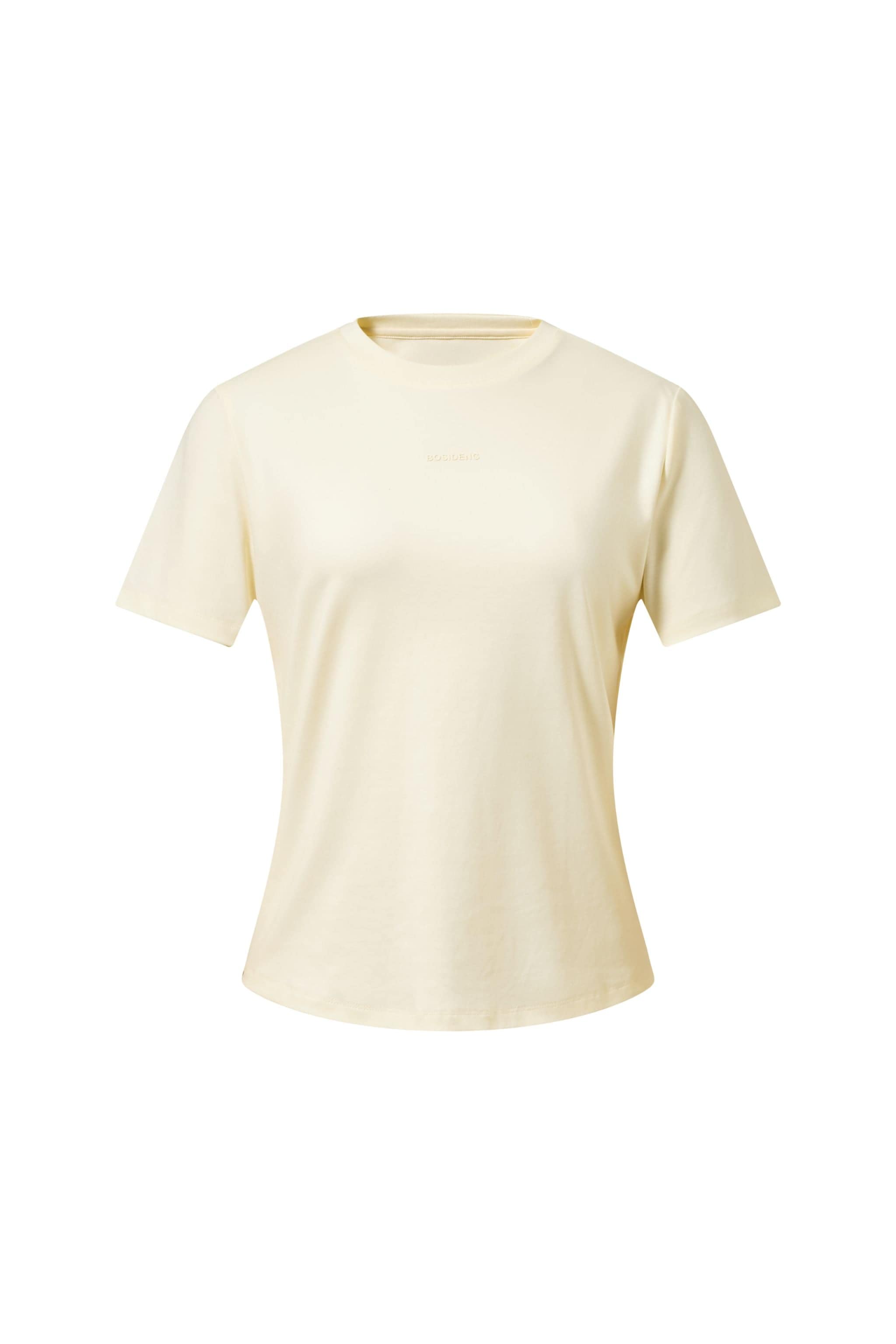 Women's Short Sleeved T-shirt 108 — T-shirt combines cooling breathability with a shape-retaining silhouette in Elegant Yellow, sizes 4–16