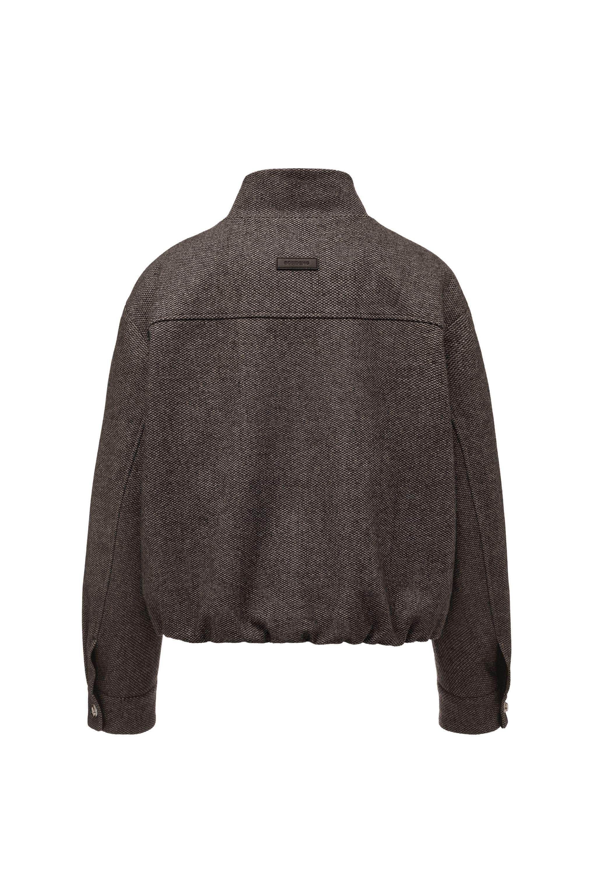 Women's Cropped Tweed Down Jacket Elegant Business Wear | BOSIDENG