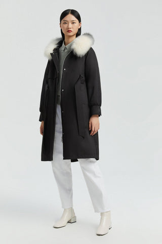 Fur-trim-trench-coat