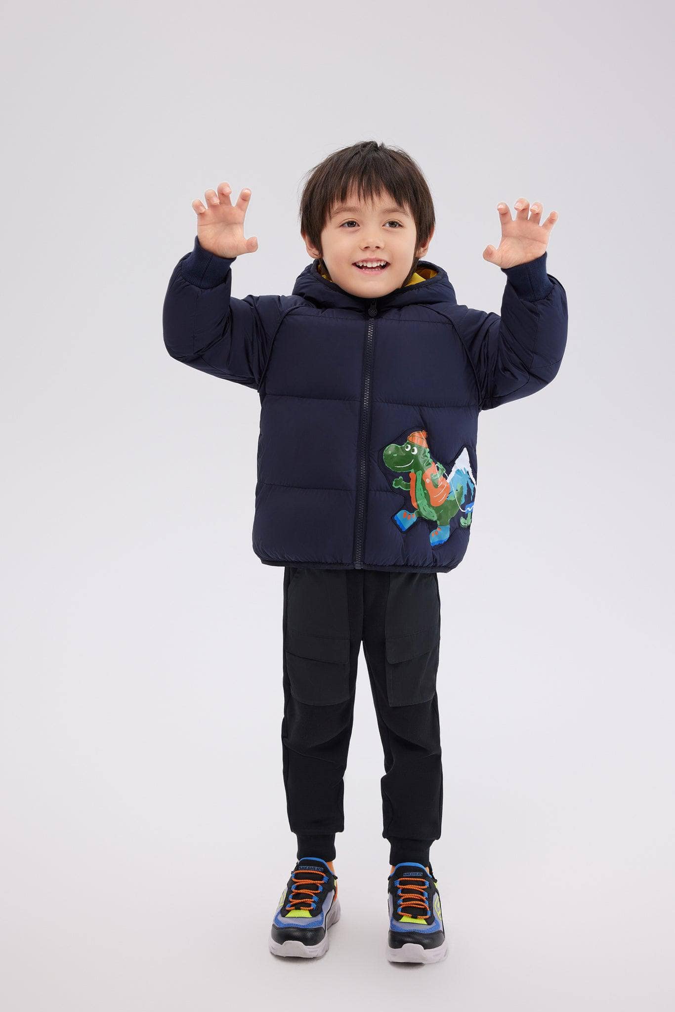BOSIDENG 2022 Cartoon Hoodie Jacket Jacket 2-3 yrs / Dark Blue