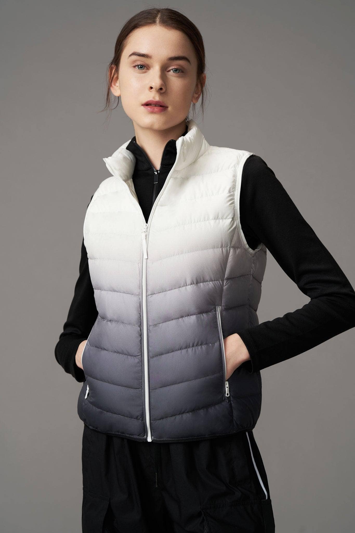BOSIDENG 2022 Lightweight Down Gilet Gilet 4 / Grey Gradient