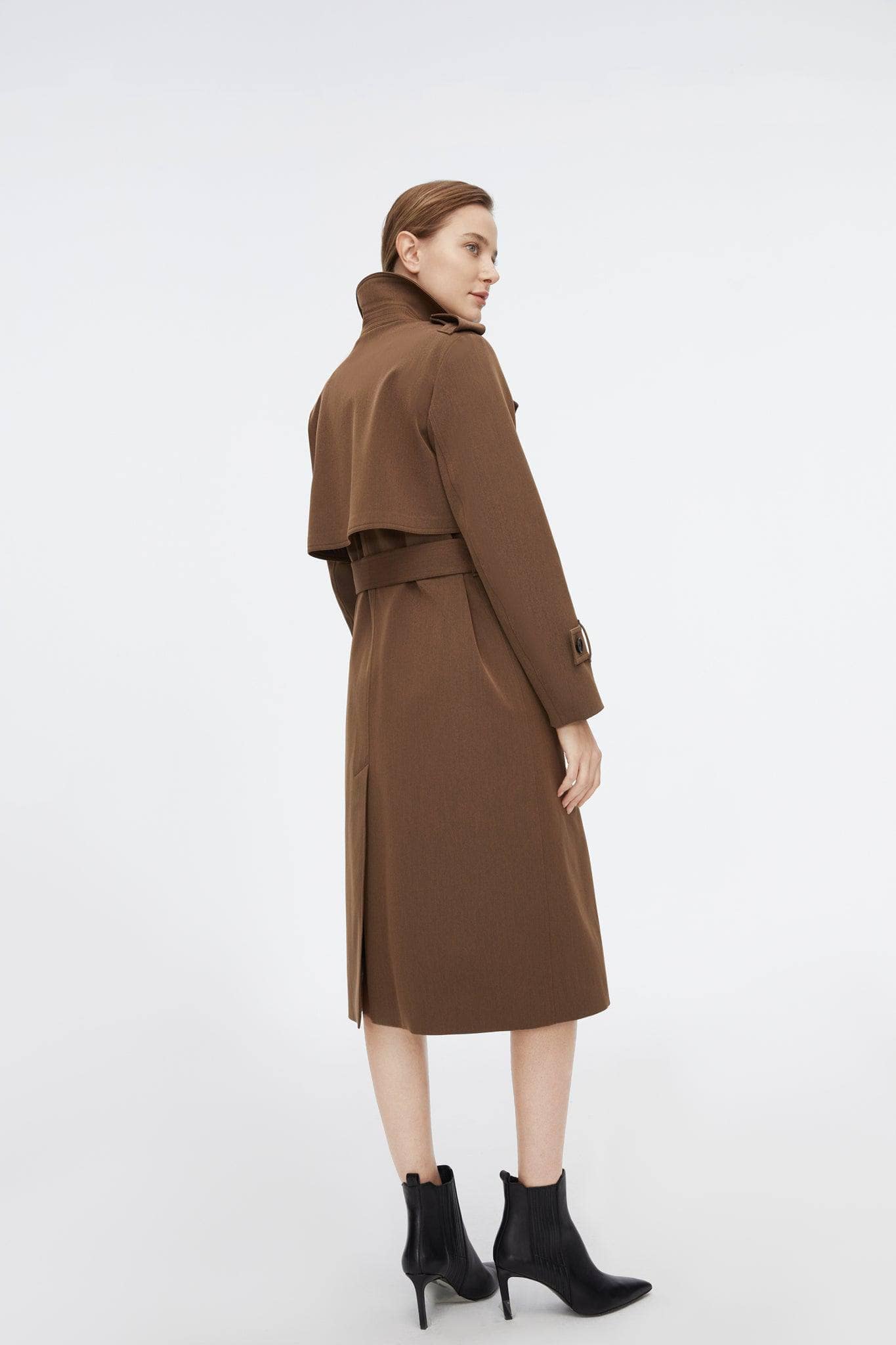 BOSIDENG 2022 Full Length Detachable Goose Down Trench Coat Jacket