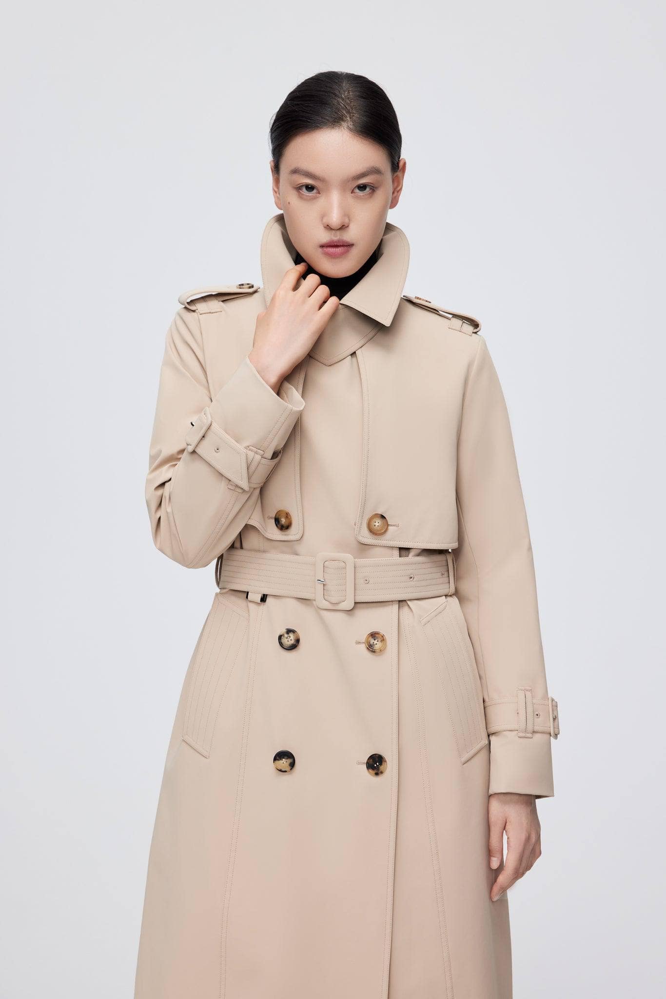 BOSIDENG 2022 Full Length Goose Down Trench Jacket