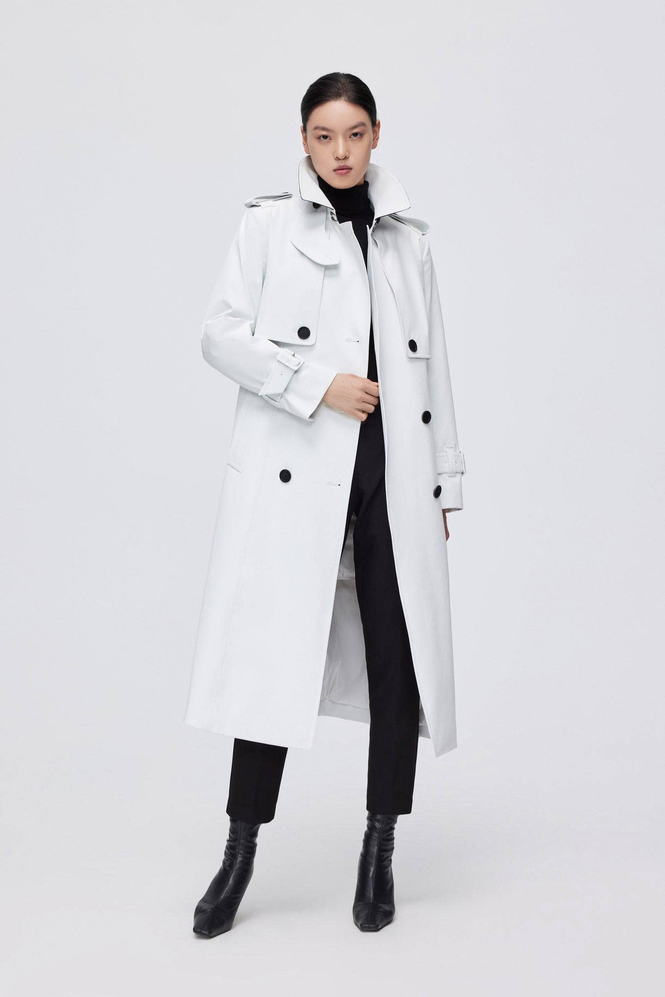 BOSIDENG 2022 Full Length Goose Down Trench Jacket