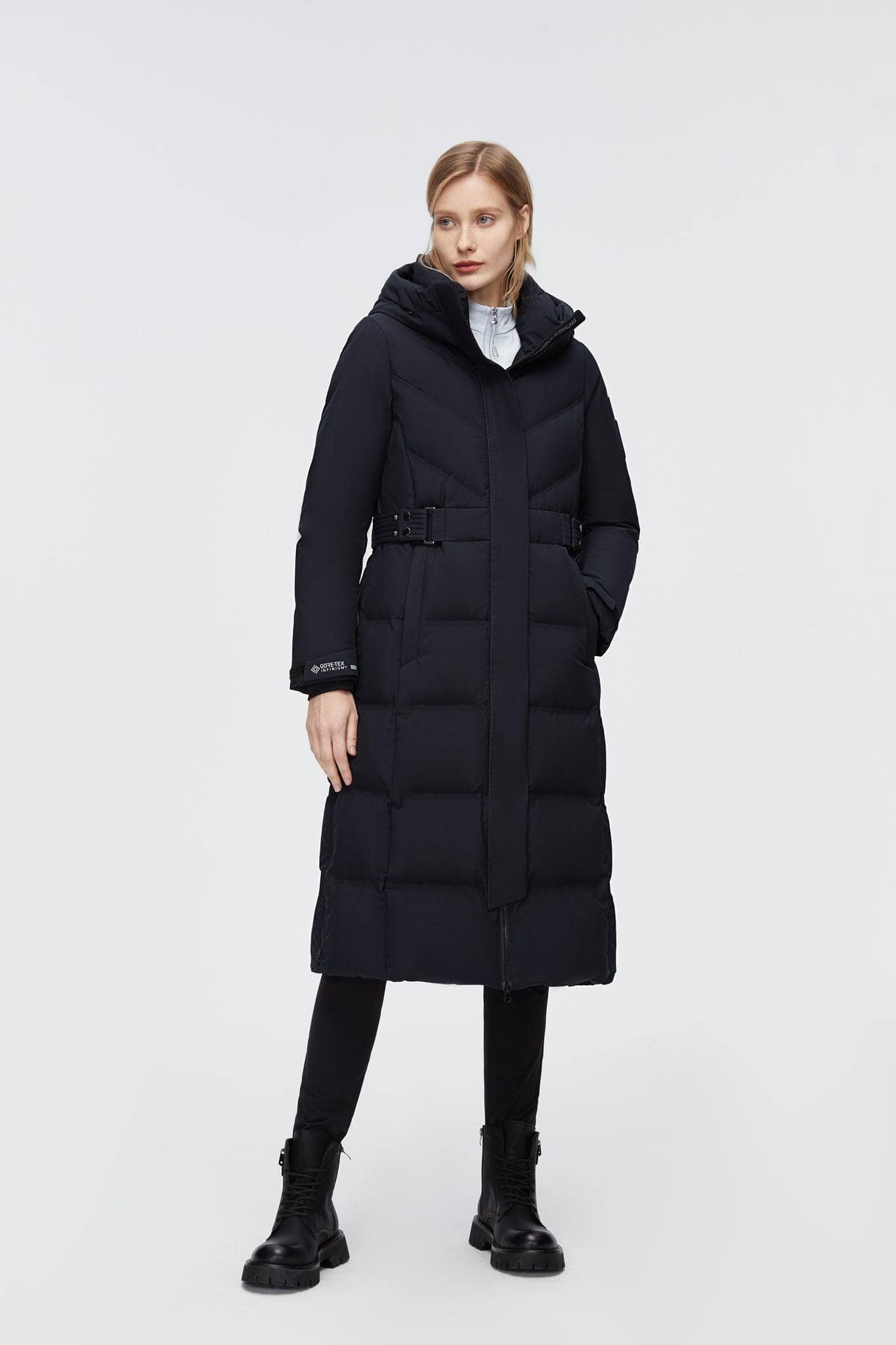 BOSIDENG 2022 GORE-TEX® Full Length Corset Goose Down Jacket Jacket
