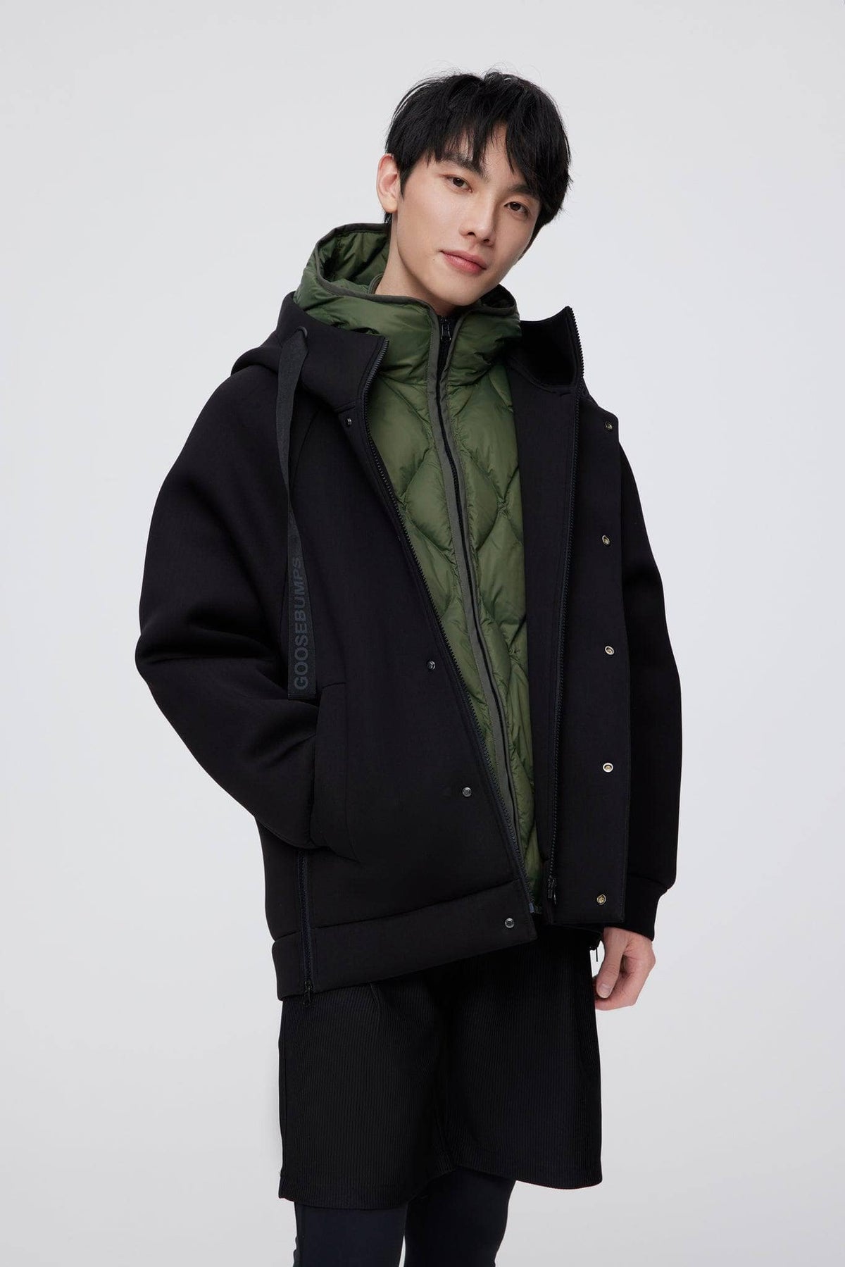 BOSIDENG 2022 Hooded Mid-length Goose Down Jacket Jacket