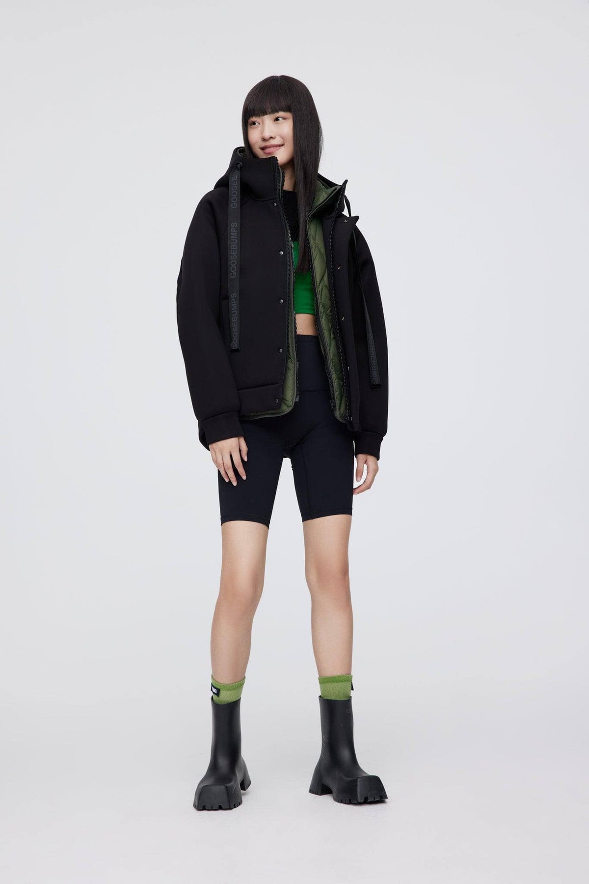 BOSIDENG 2022 Hooded Mid-length Goose Down Jacket Jacket