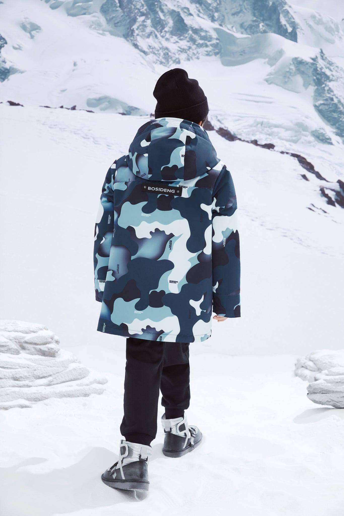Kid's Hoodie Jacket — jacket features triple easy-care protection, 680+ duck down with 90% filling — view 10; water-resistant