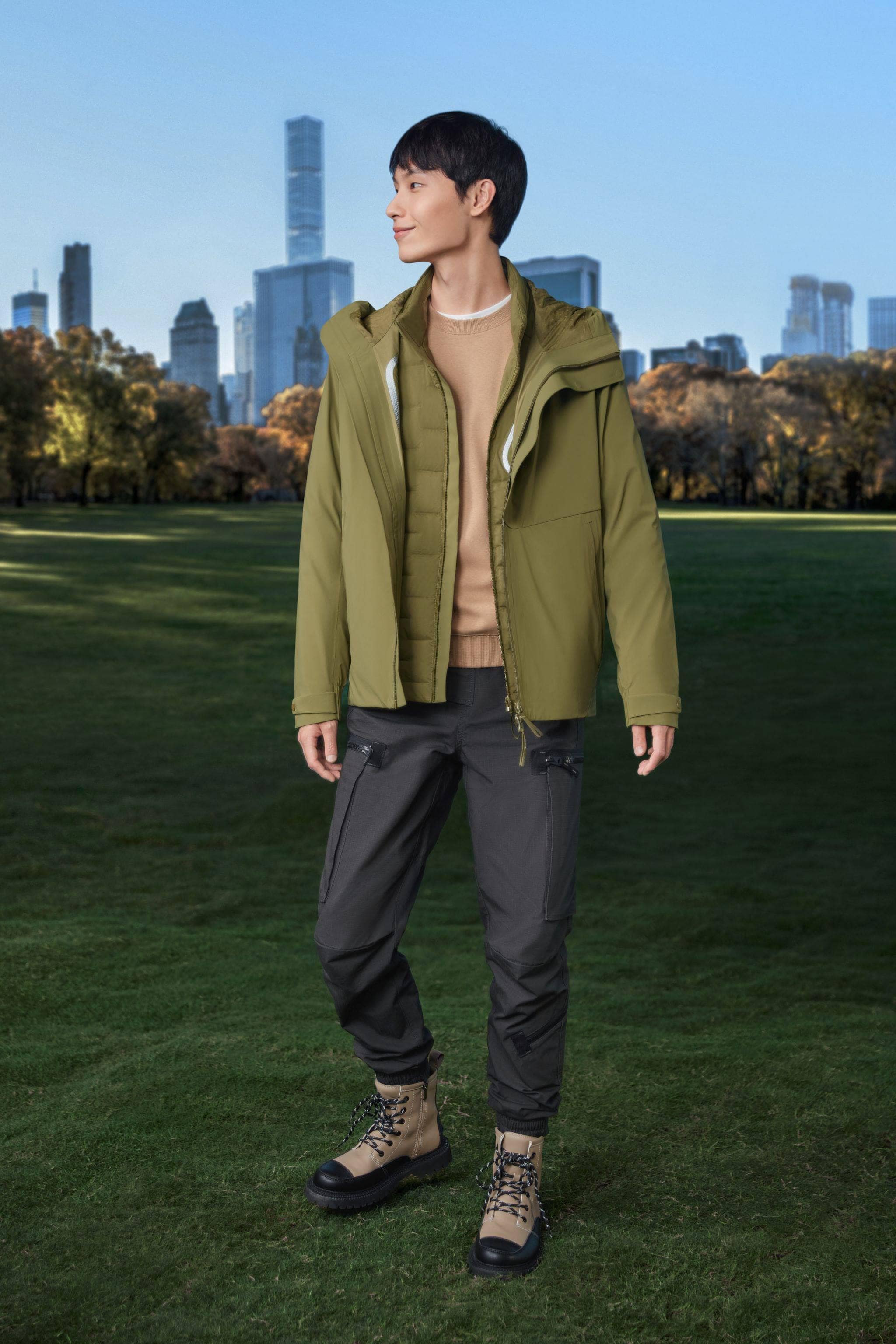 BOSIDENG 2022 Short Hooded Goose Down Jacket