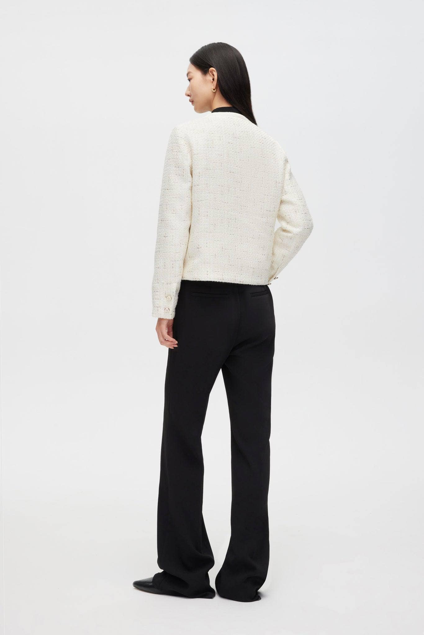 BOSIDENG 2022 Tweed Goose Down Short Jacket Jacket