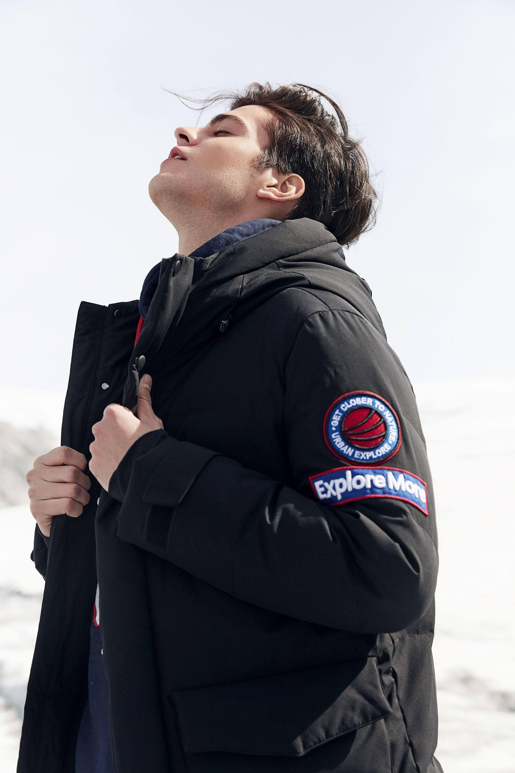 BOSIDENG Hooded Puffer Goose Down Jacket